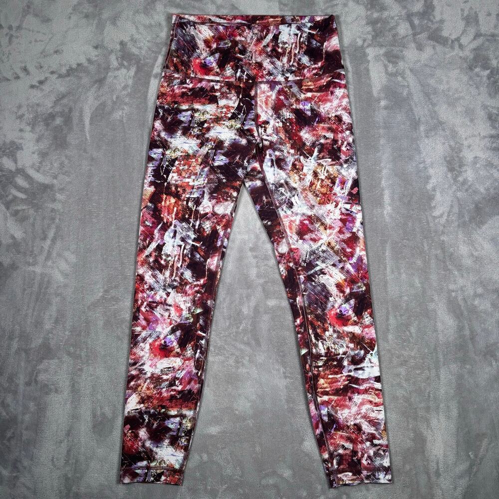 Lululemon Wunder Train High Rise Tight 25 Urbantricity Multi Leggings Size 8